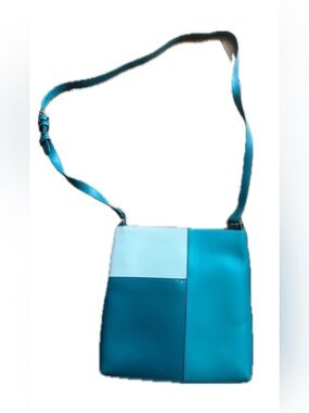 NWOT Vera Bradley Teal and Aqua Patchwork Crossbody Bag